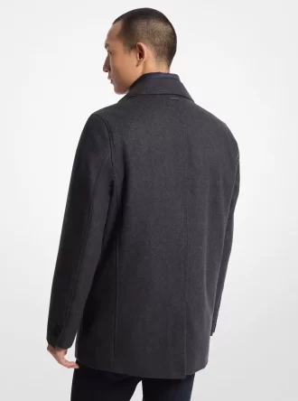 2-in-1 Wollmischmantel