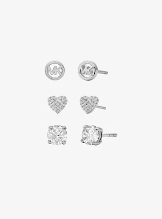 3-teiliges Geschenkset mit Zirkonia-Ohrsteckern