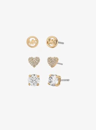3-teiliges Geschenkset mit Zirkonia-Ohrsteckern