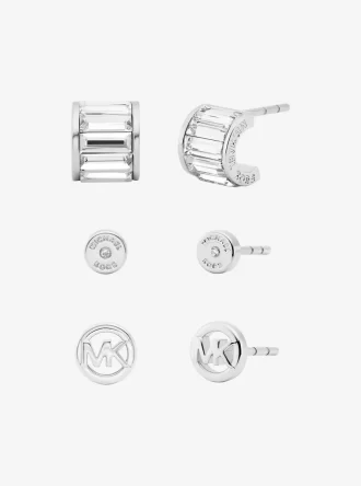 3-teiliges Geschenkset mit Zirkonia-Ohrsteckern