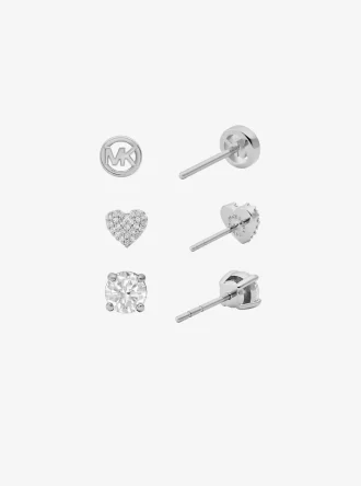 3-teiliges Geschenkset mit Zirkonia-Ohrsteckern