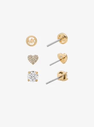 3-teiliges Geschenkset mit Zirkonia-Ohrsteckern