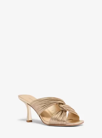 Alessia Metallic Pantolette