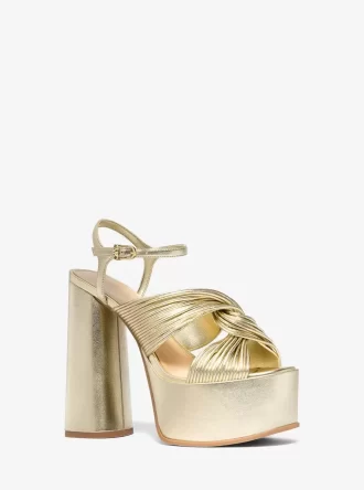 Alessia Metallic Plateau-Sandale