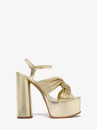 Alessia Metallic Plateau-Sandale