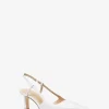 Alora Slingback-Pumps aus Leder mit Schlangenprägung Alora Slingback-Pumps aus Leder mit Schlangenprägung