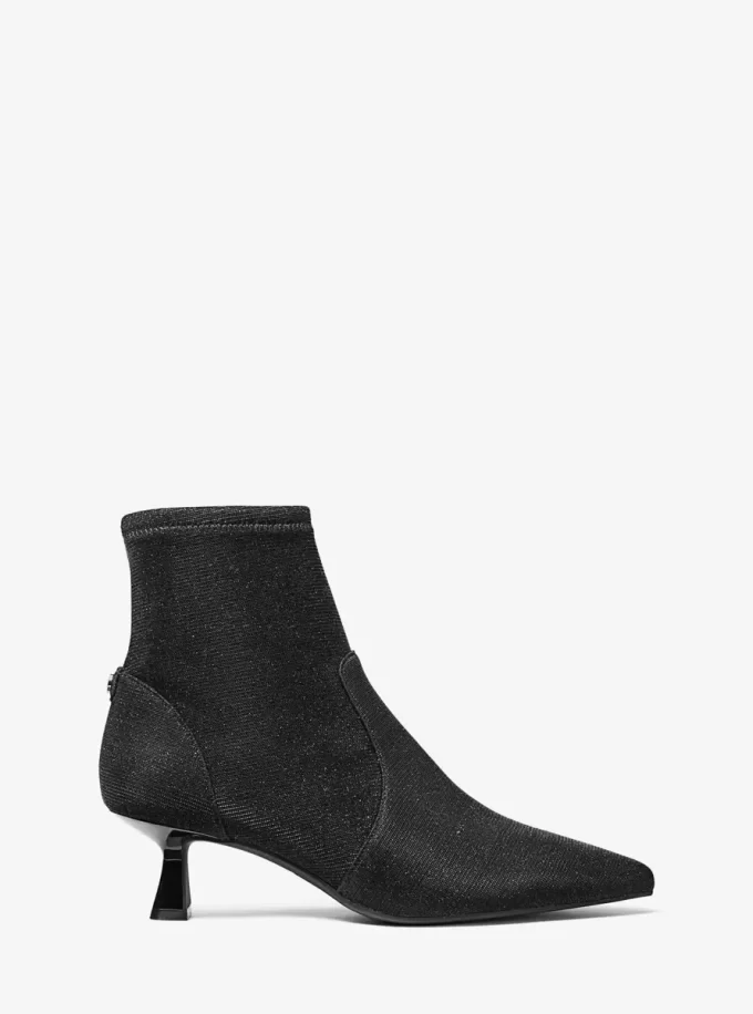Amali Glitzer-Kettennetz-Kitten-Stiefel Amali Glitzer-Kettennetz-Kitten-Stiefel