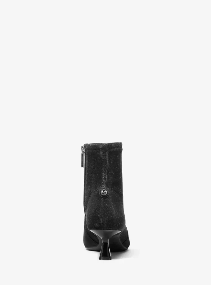 Amali Glitzer-Kettennetz-Kitten-Stiefel Amali Glitzer-Kettennetz-Kitten-Stiefel