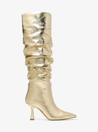Amali Stiefel mit Crackle-Metallic-Finish
