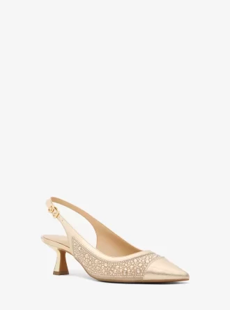 Amali verzierte Metallic-Pumps