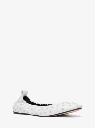 Amy Ballerinas aus Leder mit Nieten