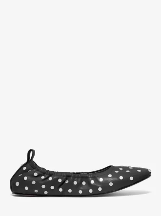 Amy Ballerinas aus Leder mit Nieten