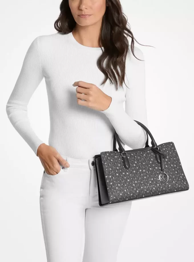 Arden Medium Schultertasche mit bedrucktem Logo