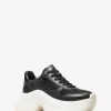Arla Leder-Sneaker mit Verzierungen