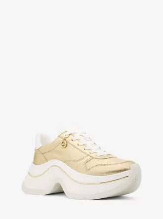 Arla Metallic Leder-Sneaker