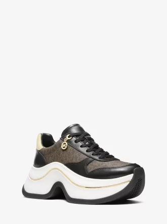 Arla Sneaker aus Leder und Wildleder