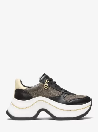 Arla Sneaker aus Leder und Wildleder