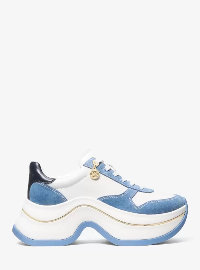 Arla Sneaker aus Leder und Wildleder Arla Sneaker aus Leder und Wildleder