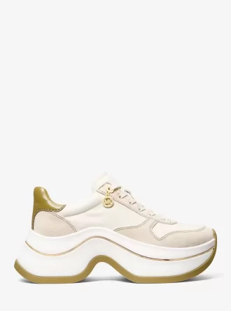 Arla Sneaker aus Leder und Wildleder