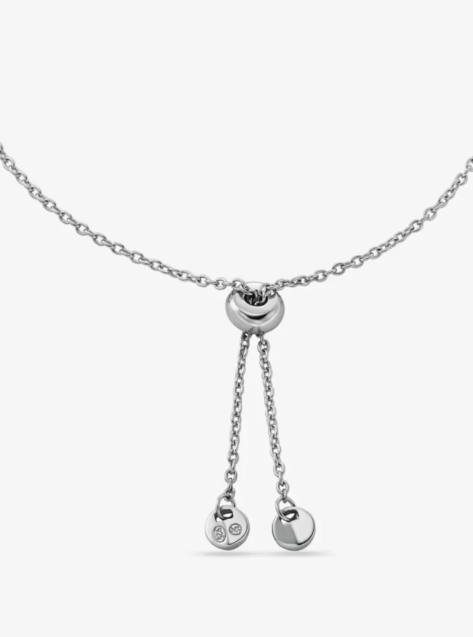 Armband aus Sterlingsilber mit Pavé-Fassung und Edelmetallplattierung Armband aus Sterlingsilber mit Pavé-Fassung und Edelmetallplattierung