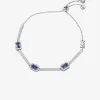 Armband aus Sterlingsilber mit Pavé-Halo-Verschluss und Edelmetallplattierung Armband aus Sterlingsilber mit Pavé-Halo-Verschluss und Edelmetallplattierung