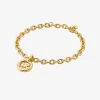 Armband mit Logo-Anhänger und Gliederkette Armband mit Logo-Anhänger und Gliederkette