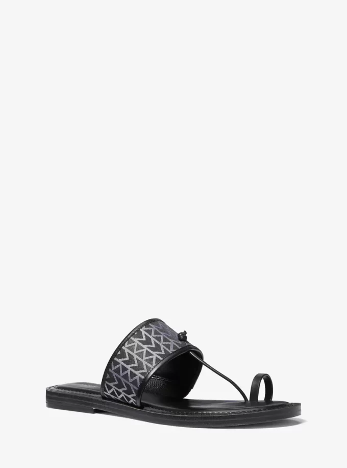 Ashtin MK2000 Logo-Jacquard-Sandale Ashtin MK2000 Logo-Jacquard-Sandale