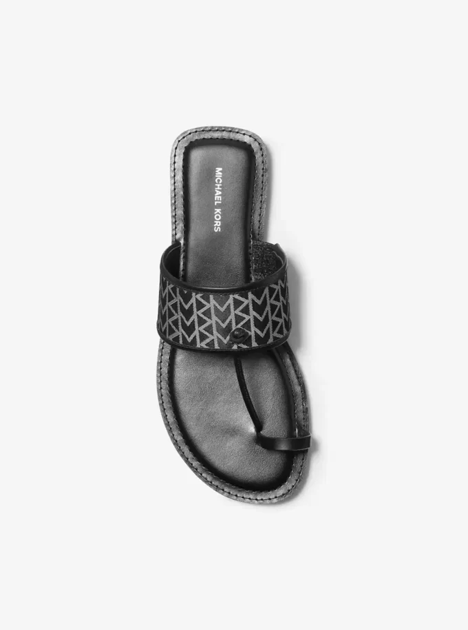 Ashtin MK2000 Logo-Jacquard-Sandale Ashtin MK2000 Logo-Jacquard-Sandale