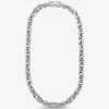 Astor Link Extra-große Halskette aus edelmetallplattiertem Messing mit Pavé-Fassung