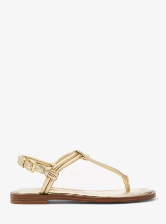 Astra Metallic Leder T-Riemen-Sandale