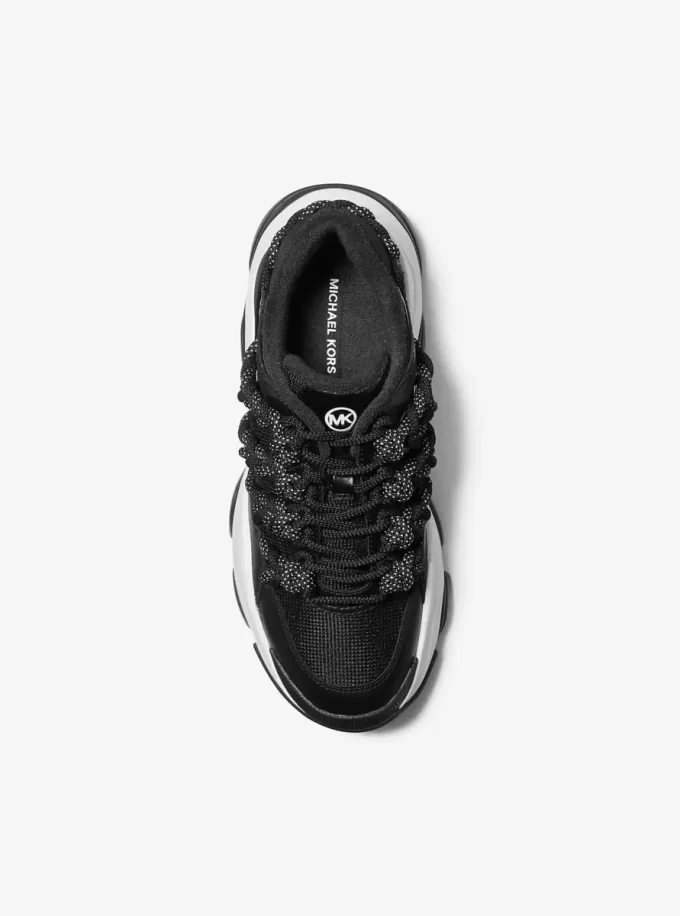 Atlas Cord Leder- und Mesh-Sneaker Atlas Cord Leder- und Mesh-Sneaker