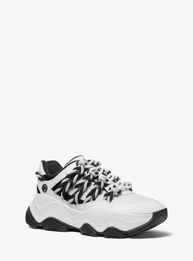 Atlas Cord Mesh und Leder-Sneaker Atlas Cord Mesh und Leder-Sneaker
