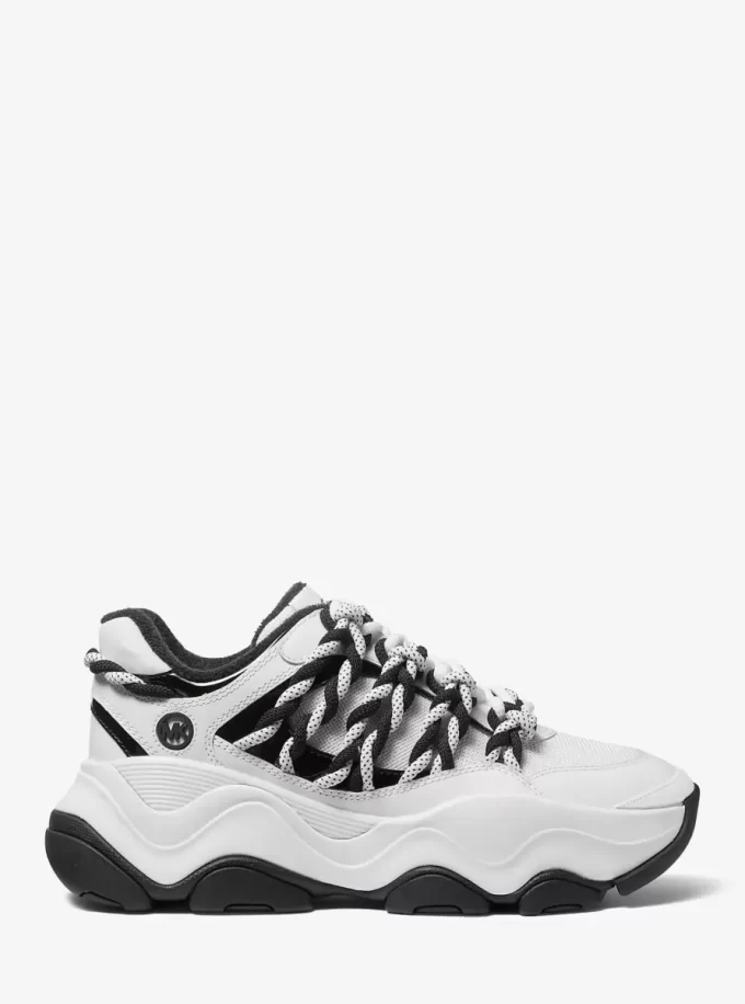 Atlas Cord Mesh und Leder-Sneaker Atlas Cord Mesh und Leder-Sneaker