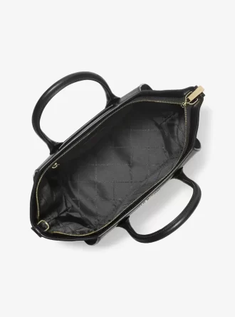 Avril Große Henkeltasche aus Leder und Wildleder