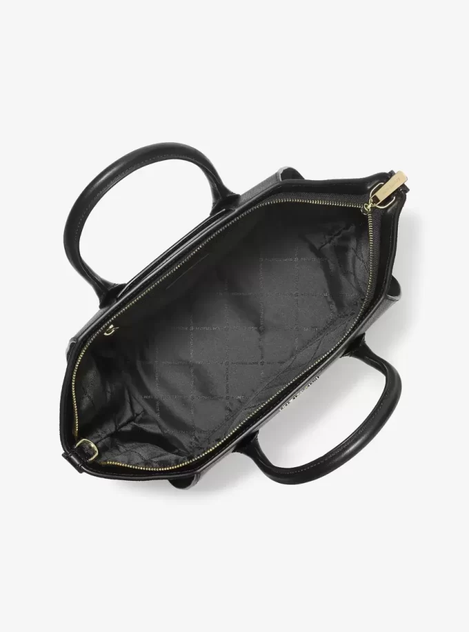 Avril Große Henkeltasche aus Leder und Wildleder Avril Große Henkeltasche aus Leder und Wildleder
