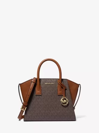 Avril Small Logo und Ledertasche
