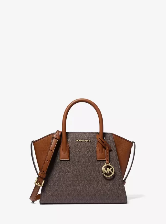 Avril Small Logo und Ledertasche Avril Small Logo und Ledertasche