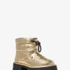 Barton Stiefel aus geknacktem Metallic-Leder