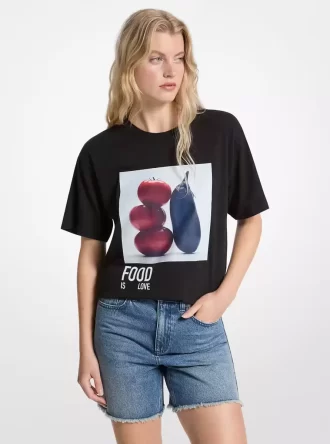 Baumwoll-T-Shirt „Hunger stoppen“