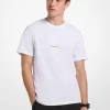 Baumwoll-T-Shirt mit geprägtem Logo und Grafik Baumwoll-T-Shirt mit geprägtem Logo und Grafik