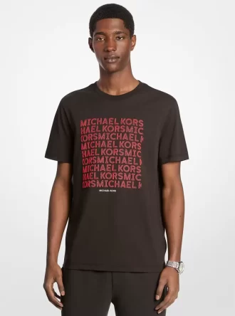 Baumwoll-T-Shirt mit Grafiklogo