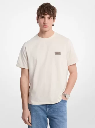 Baumwoll-T-Shirt mit Grafiklogo