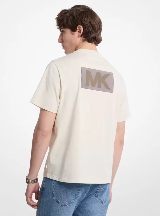 Baumwoll-T-Shirt mit Grafiklogo