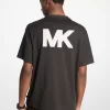 Baumwoll-T-Shirt mit Logo-Applikation