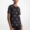 Baumwoll-T-Shirt mit Logoverzierung