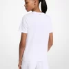 Baumwoll-T-Shirt mit Logoverzierung