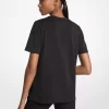 Baumwoll-T-Shirt mit Logoverzierung