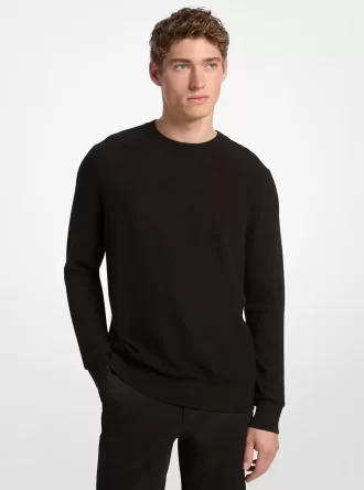 Baumwollpullover aus Mouliné