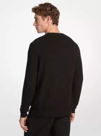 Baumwollpullover aus Mouliné