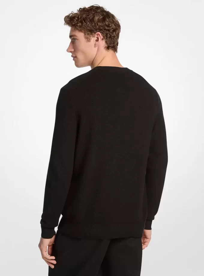 Baumwollpullover aus Mouliné Baumwollpullover aus Mouliné